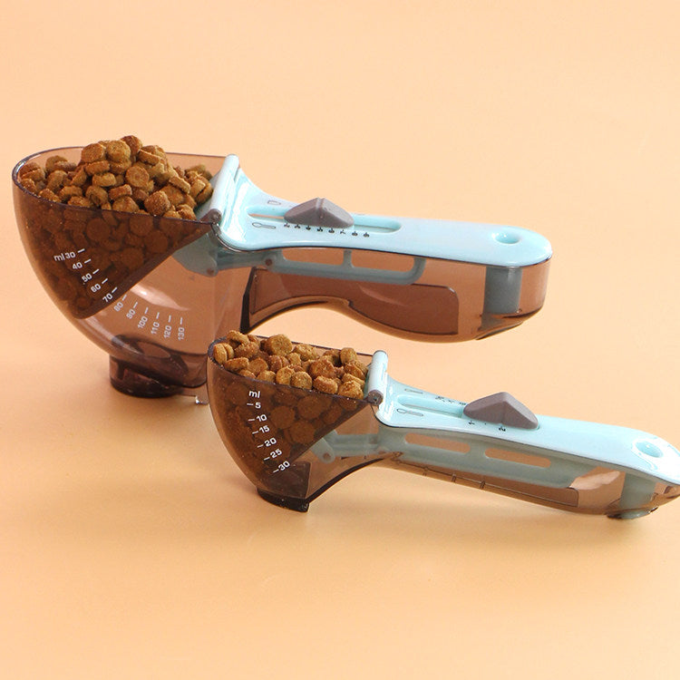 The Portion Scoop – Adjustable Pet Food Measuring Scoop With Scale.