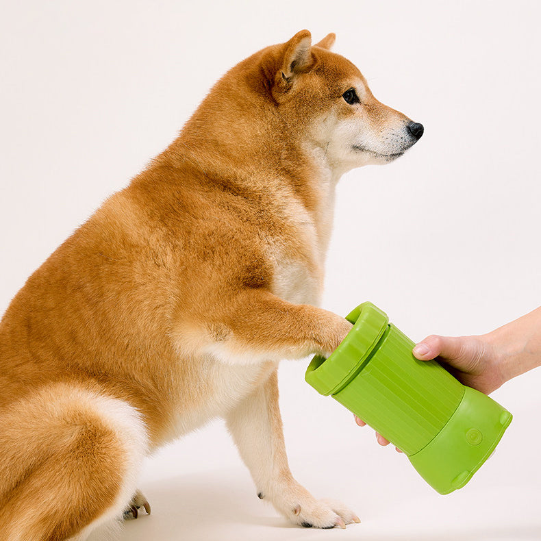 The Automatic Pet Paw Washer-Dog & Cat Foot Scrubber