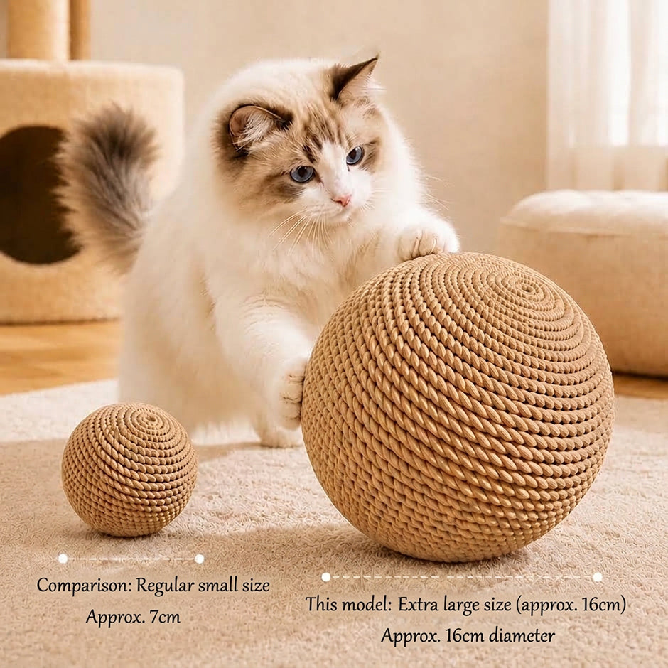 The Toy Ball–Extra-Large Sisal Chew Self-Play Fun