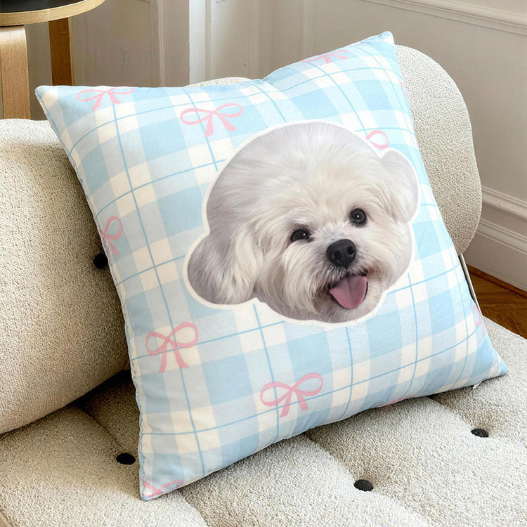 The Memory Hug – Custom Pet Portrait Pillow
