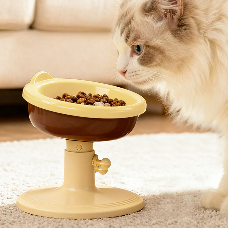 The Ergo Bowl – Adjustable Ceramic Pet Bowl, Anti-Tip & Neck-Friendly.