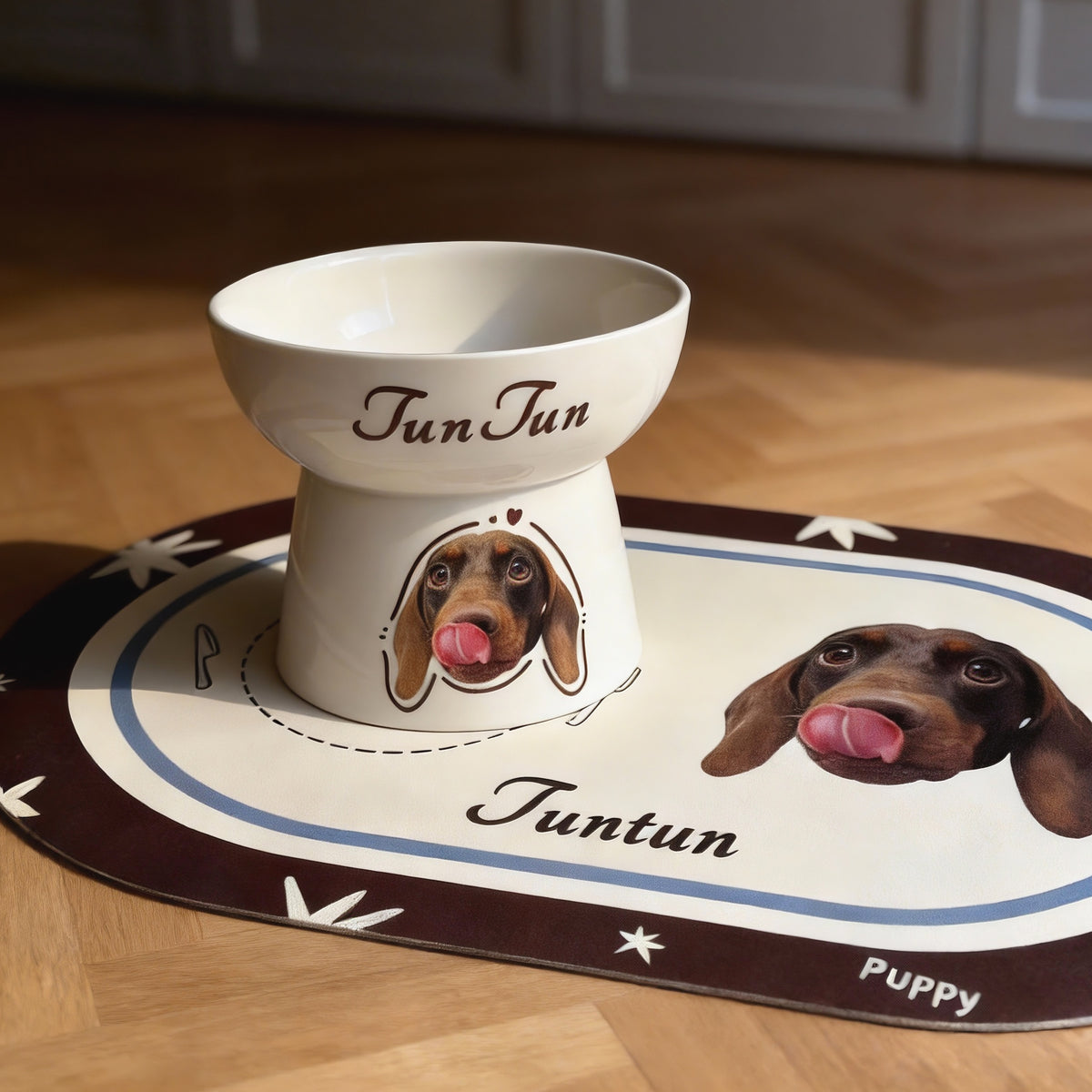 The Dinner Date – Custom Pet Face Placemat