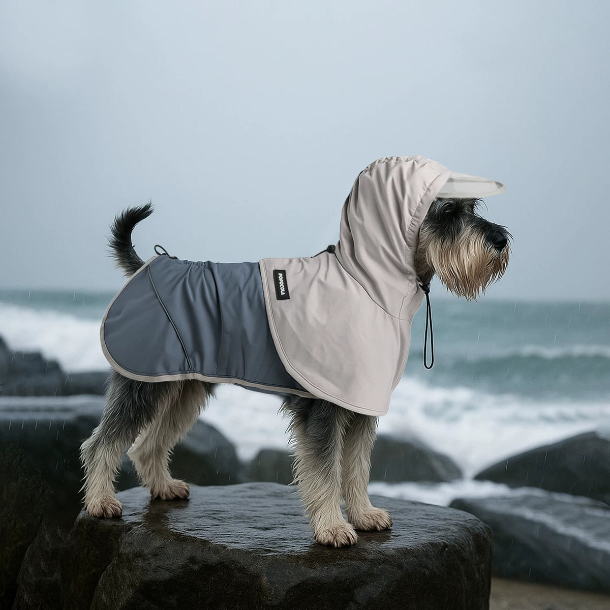The Belly Shield – Waterproof Four-Leg Dog Raincoat For Small/Medium Dogs.