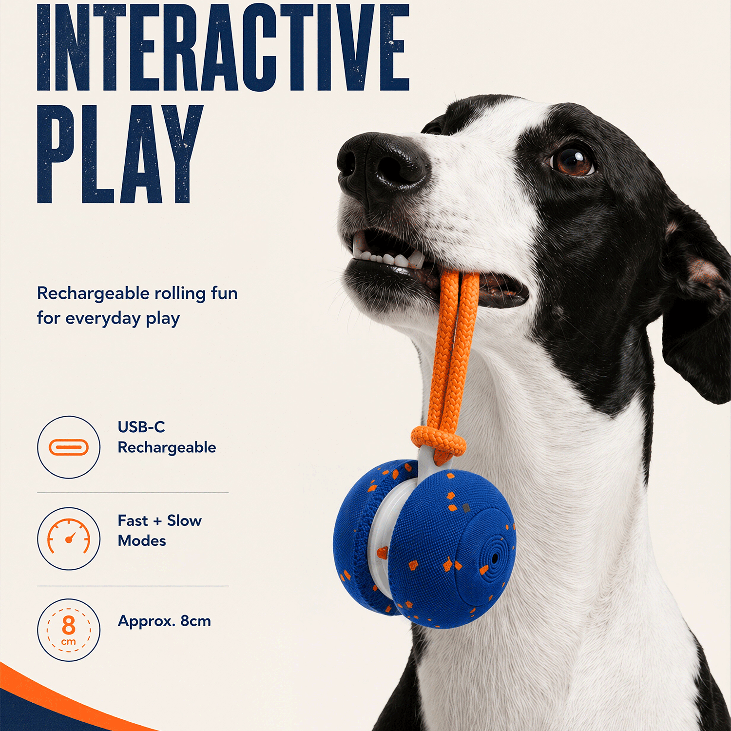 The Auto Roll – Self-Rolling Chew-Resistant Ball For Dogs.