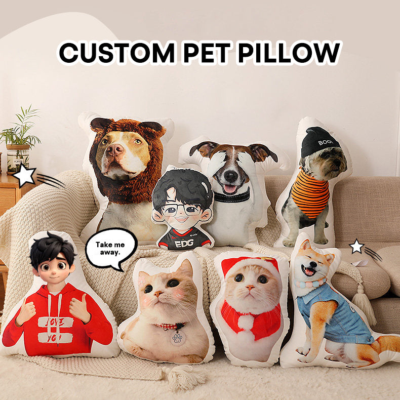 The Snuggle Shape – Custom Pet Plush Pillow