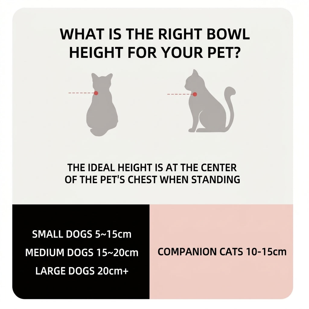 The Ergo Bowl – Adjustable Ceramic Pet Bowl, Anti-Tip & Neck-Friendly.