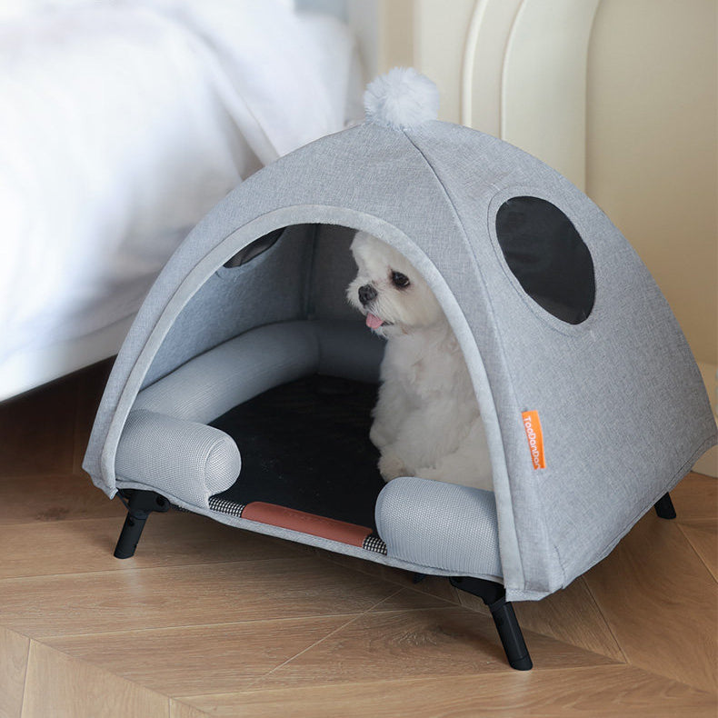 The Foldable Pet Tent Bed-Detachable Moisture-Resistant Dog House
