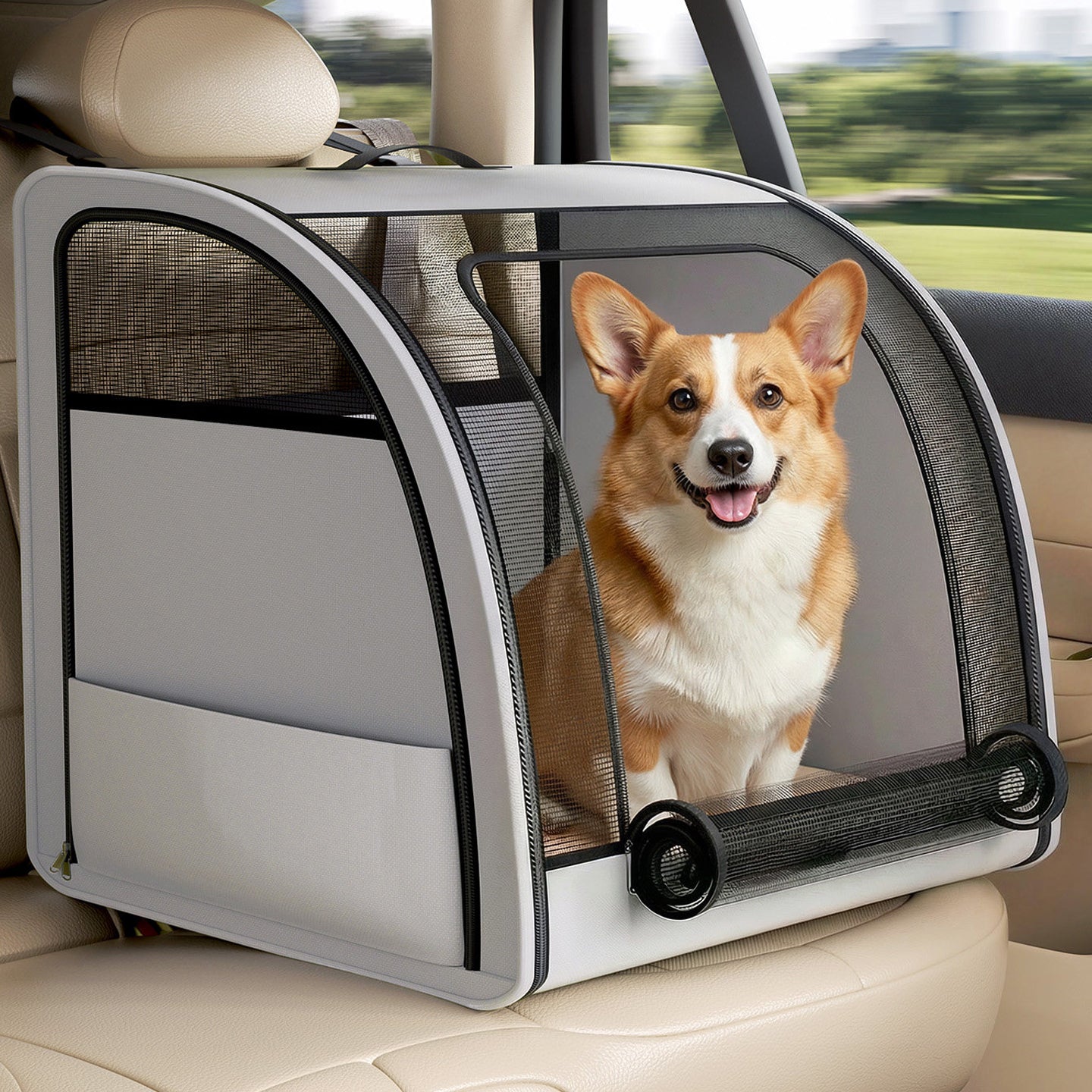 The Car Nest – Pet Car Seat & Travel Bed For Dogs & Cats.