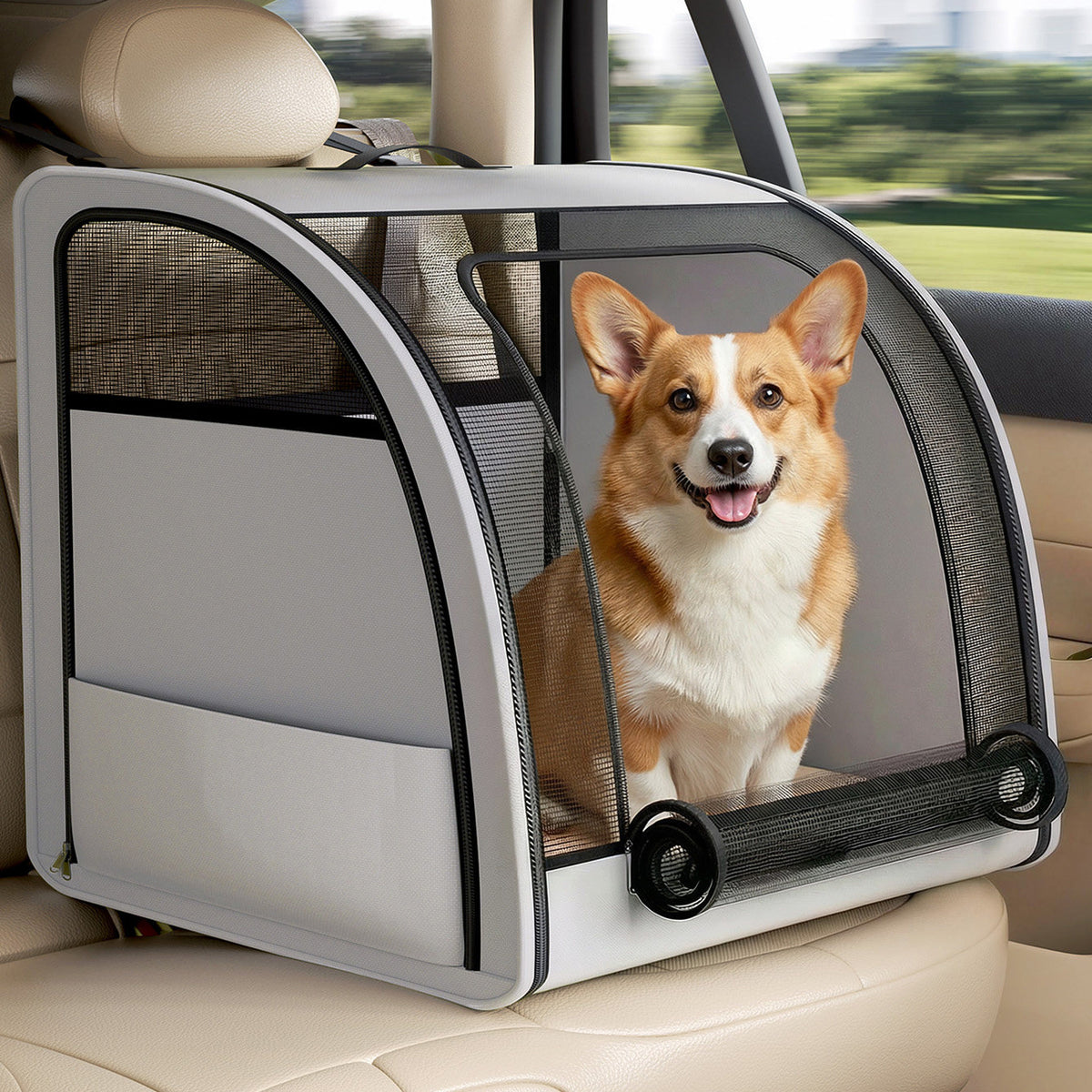 The Car Nest – Pet Car Seat & Travel Bed For Dogs & Cats.