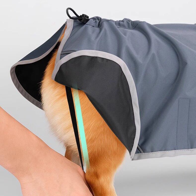 The Belly Shield – Waterproof Four-Leg Dog Raincoat For Small/Medium Dogs.