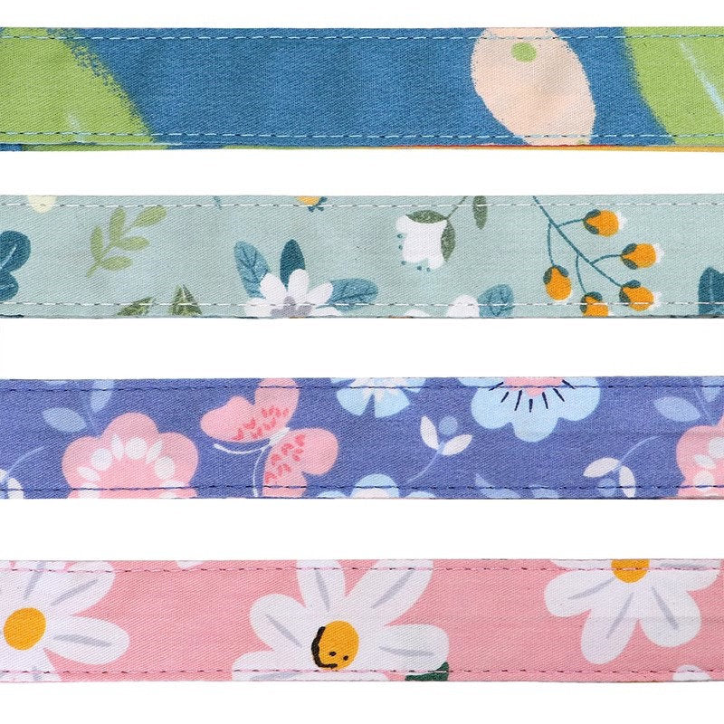 The Pet Collar & Leash Set-Custom Engraved Daisy for Small Dogs
