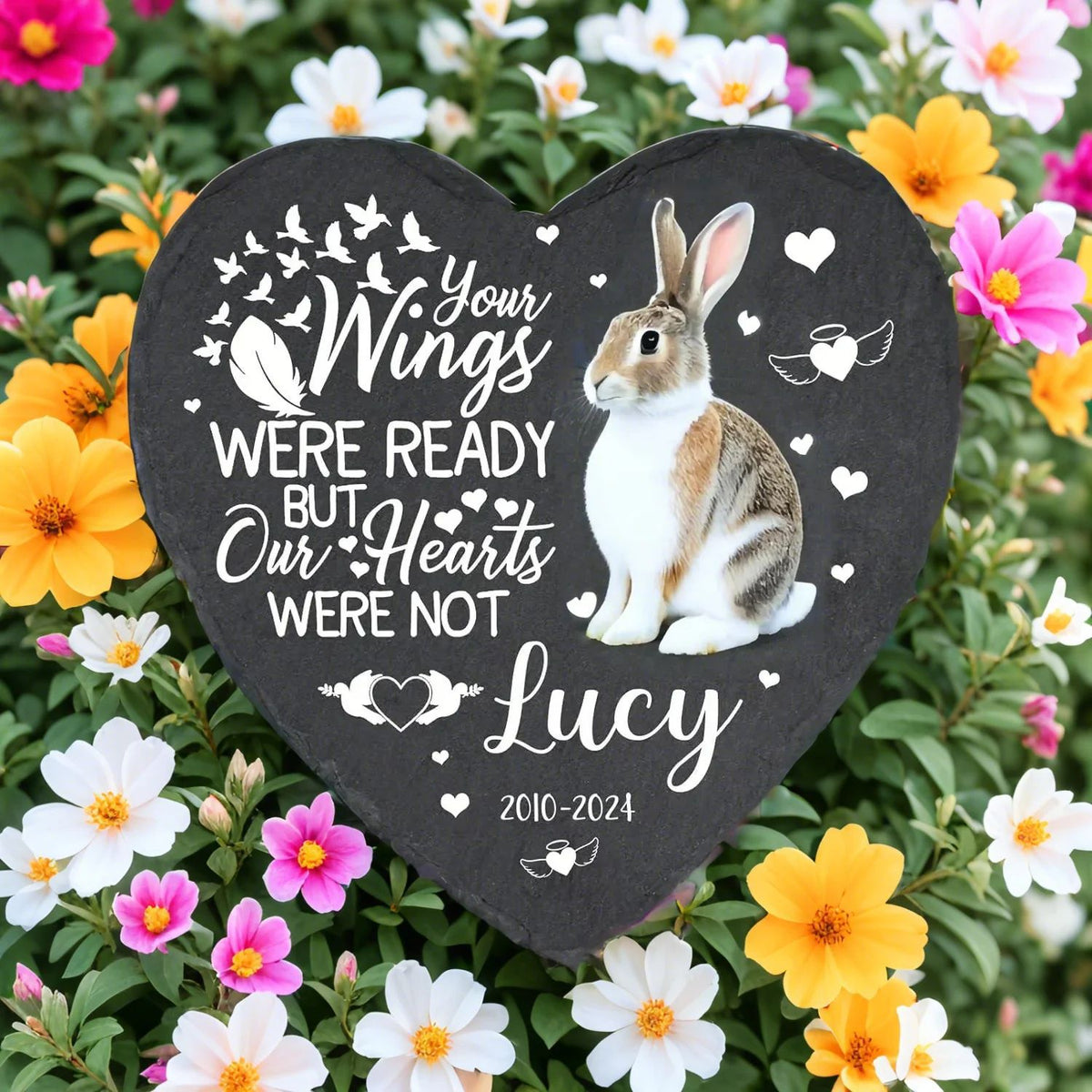 The Slate Memorial – Custom Engraved Pet Garden Stone