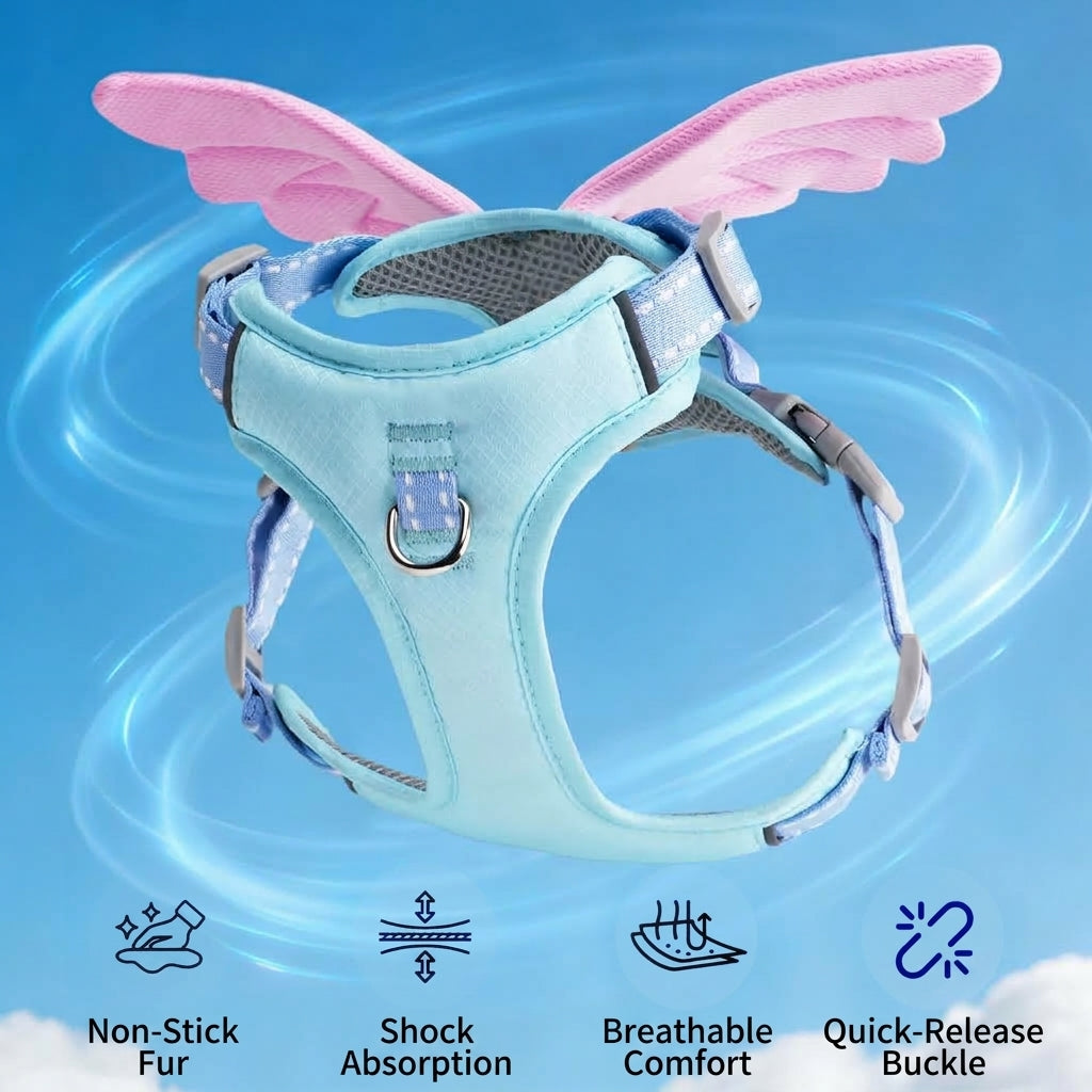 The Angel Wings – Winged Dog Harness & Leash For All Sizes.