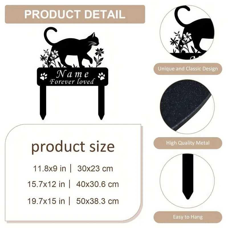 The Garden Marker – Custom Engraved Pet Memorial Plaque