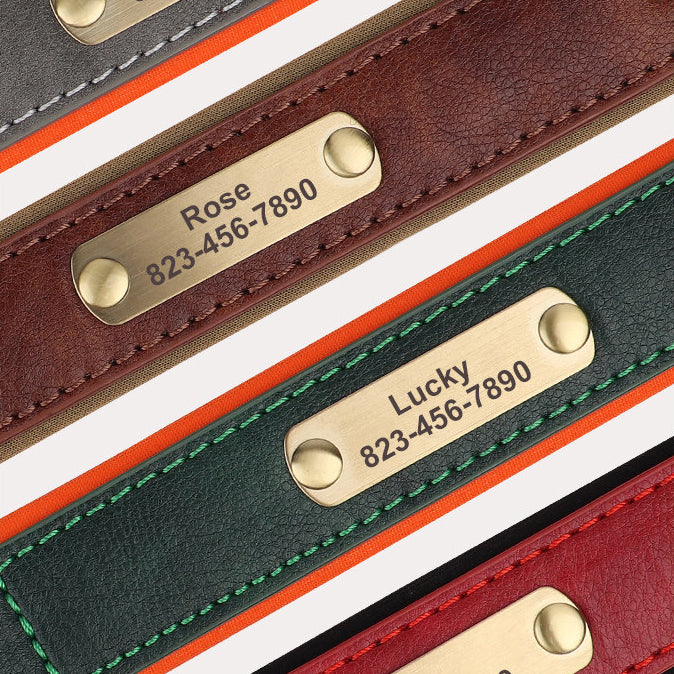 The Classic Neck – Personalized Leather Dog Collar
