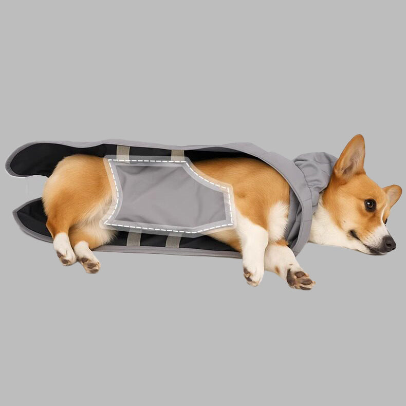 The Belly Shield – Waterproof Four-Leg Dog Raincoat For Small/Medium Dogs.