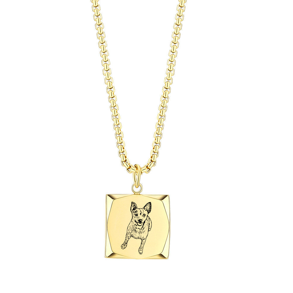 The Titanium Keepsake – Custom Pet Photo Pendant Necklace