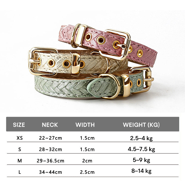 The Gentle Fit – Custom Engraved Leather Dog Collar