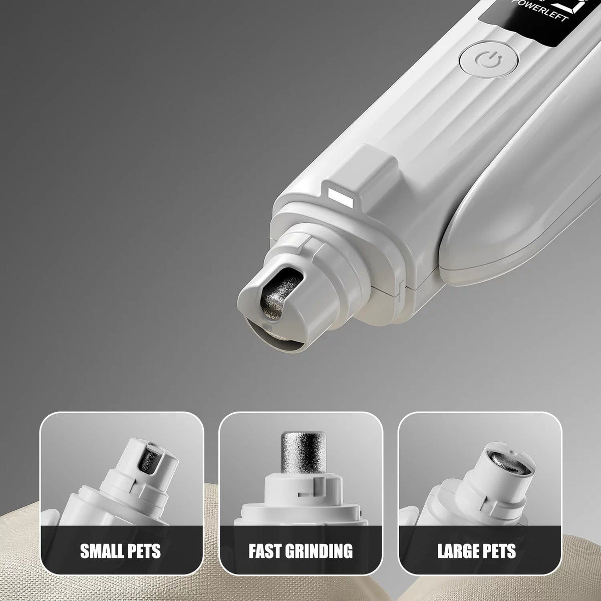 The Clip & Grind – 2-In-1 Electric Pet Nail Clipper & Grinder