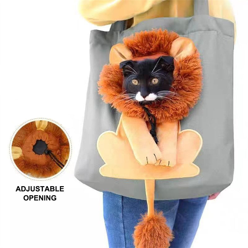 The Lion Cub – Cat & Small Dog Carrier With Head-Out Design.