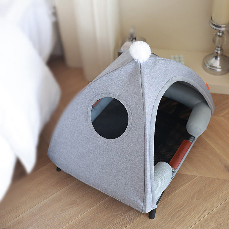 The Foldable Pet Tent Bed-Detachable Moisture-Resistant Dog House