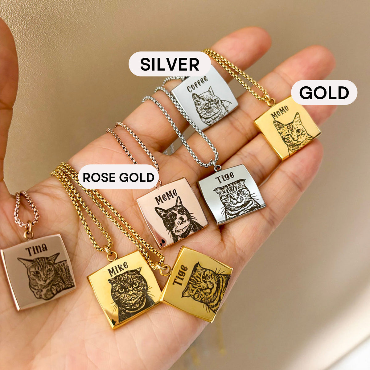The Titanium Keepsake – Custom Pet Photo Pendant Necklace