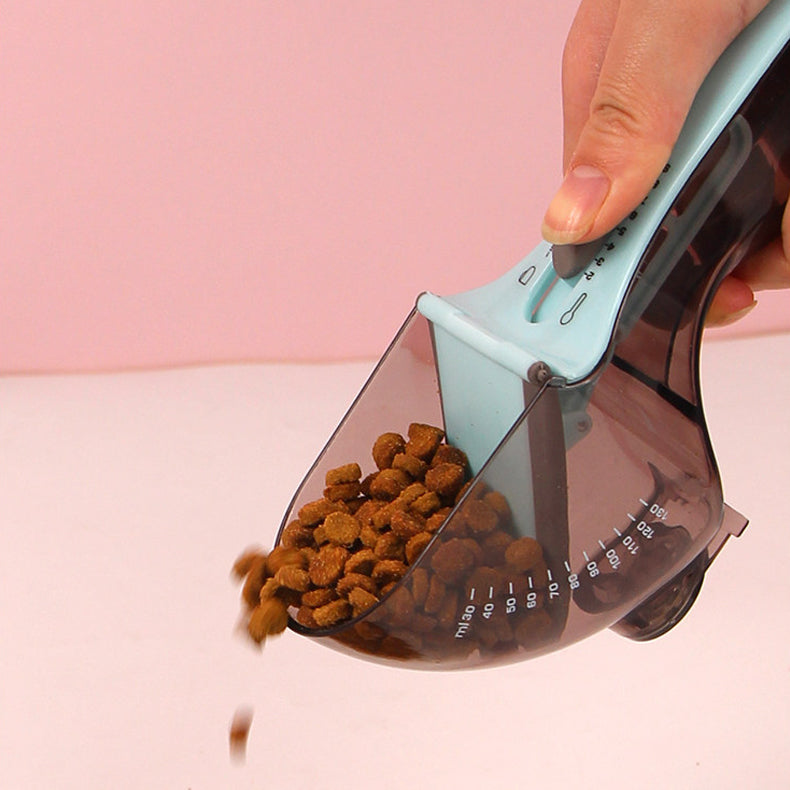 The Portion Scoop – Adjustable Pet Food Measuring Scoop With Scale.