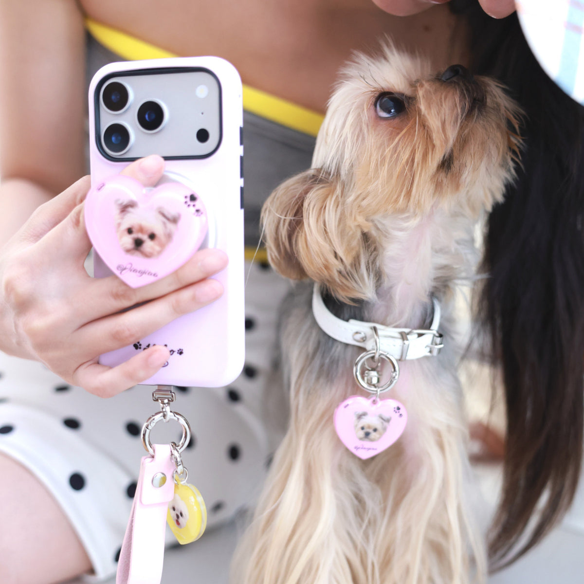 The ID Tag:Custom Dog & Cat Heart Charm