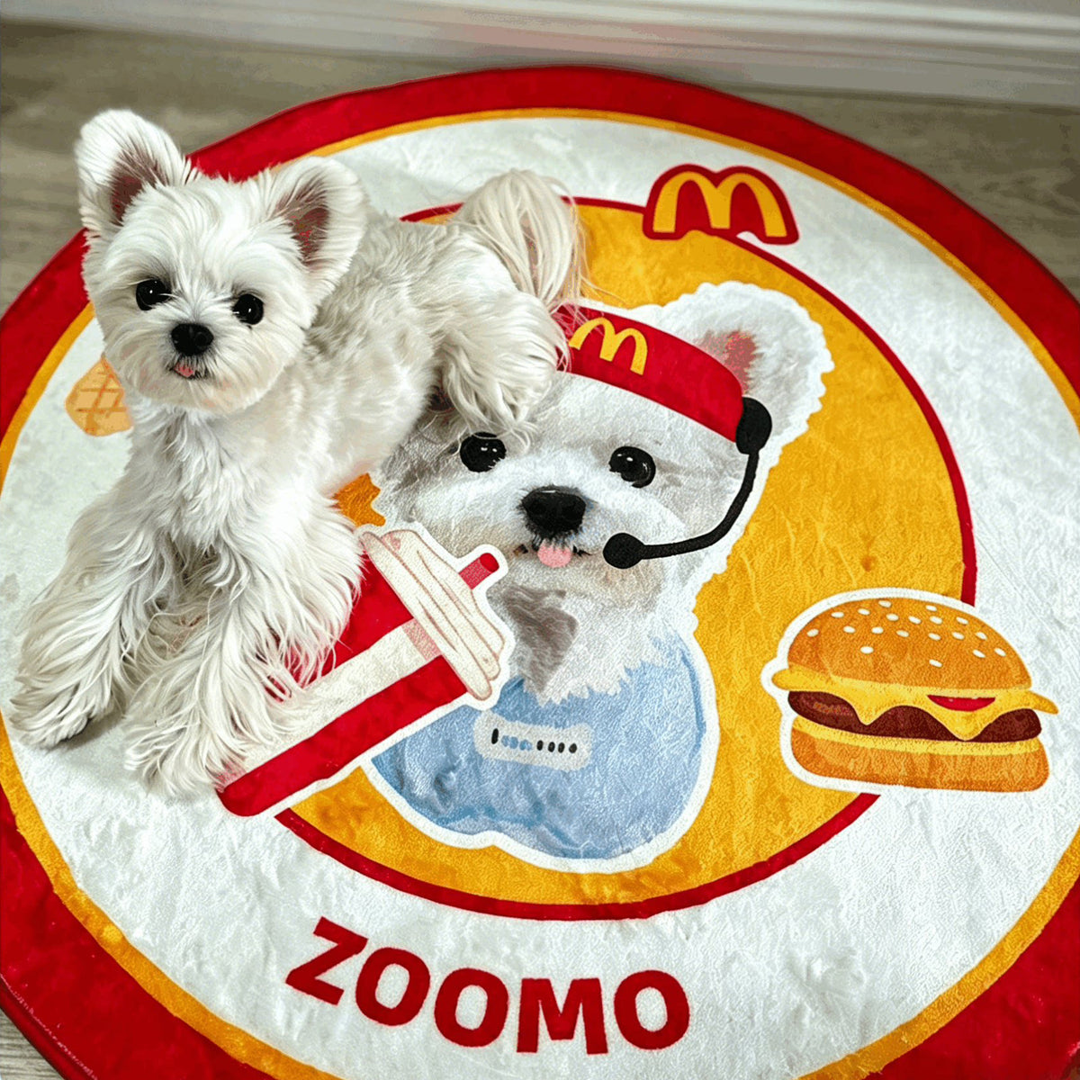 The Personalized Pet Rug Bed:Washable Custom Cozy Floor Mat