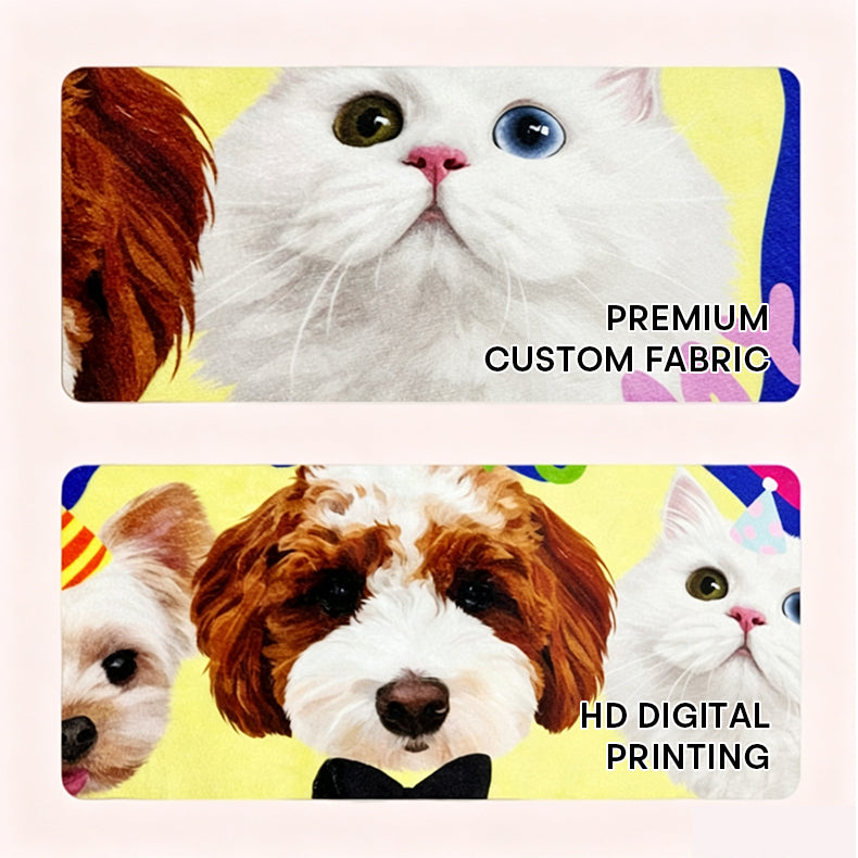 The Shaped Portrait – Cartoon Pet Rug In Your Pet's Shape.