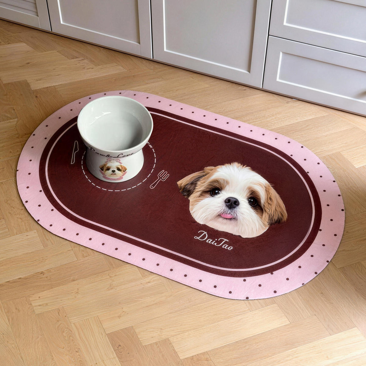 The Dinner Date – Custom Pet Face Placemat