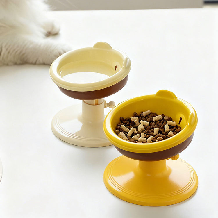 The Ergo Bowl – Adjustable Ceramic Pet Bowl, Anti-Tip & Neck-Friendly.