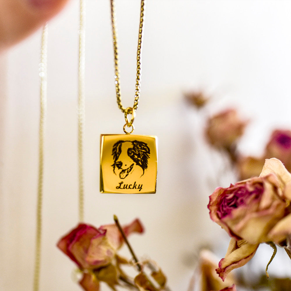 The Titanium Keepsake – Custom Pet Photo Pendant Necklace
