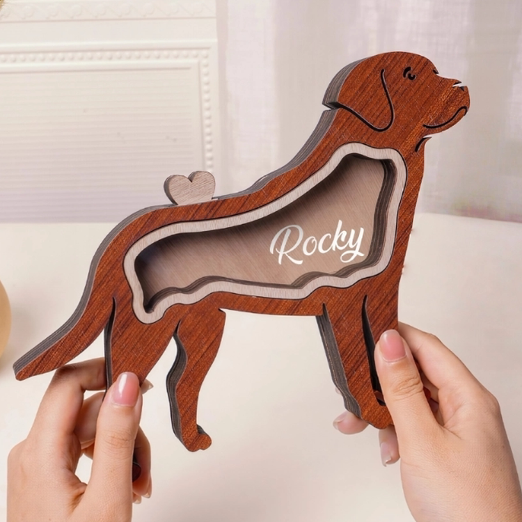 The Wooden Pet Hair Keepsake Box-Personalized Dog & Cat Fur Memory Box