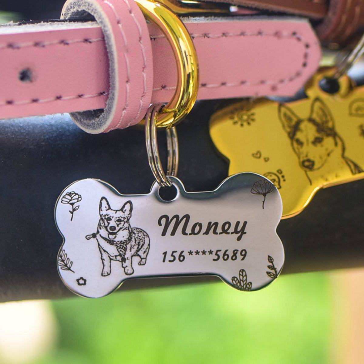 The Engraved Pet Collar ID Tag-Engraved Nameplate for Cats & Small Dogs