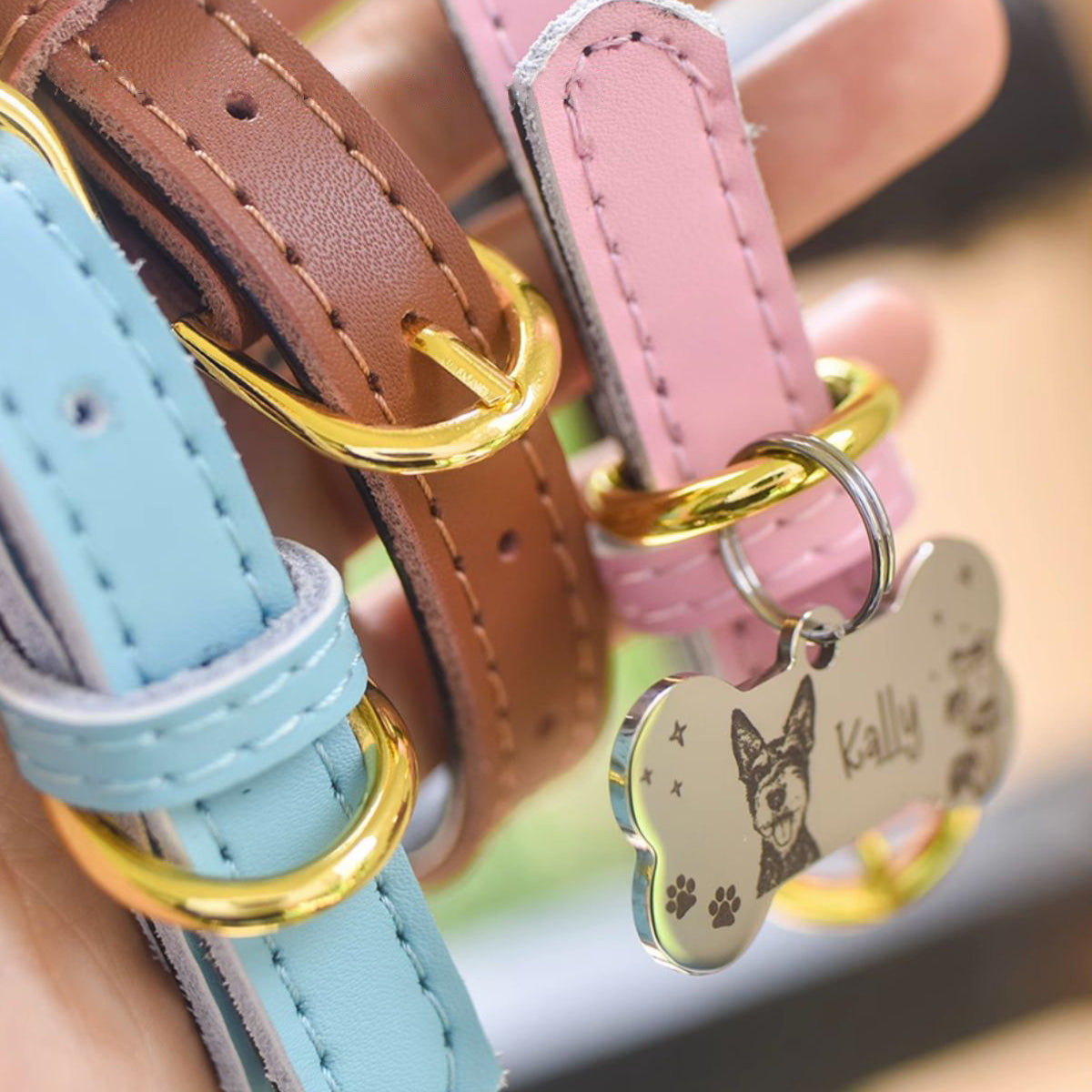 The Engraved Pet Collar ID Tag-Engraved Nameplate for Cats & Small Dogs