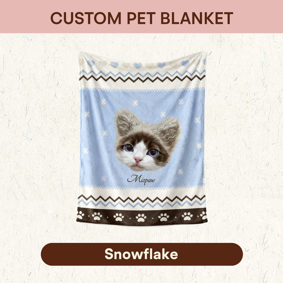 The Cozy Keepsake – Custom Pet Photo Blanket