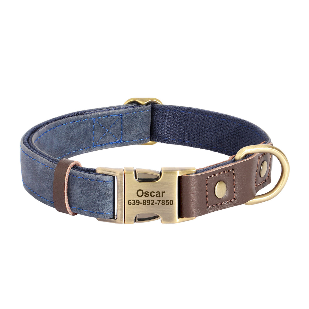 The Safe Keeper – Engraved Dog Collar with ID Tag