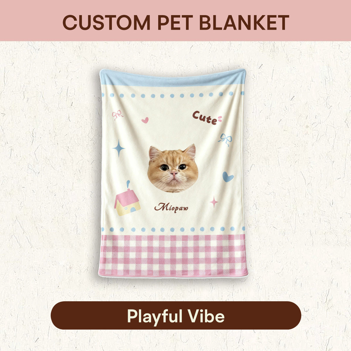 The Cozy Keepsake – Custom Pet Photo Blanket