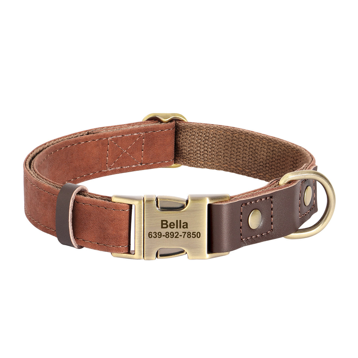 The Safe Keeper – Engraved Dog Collar with ID Tag