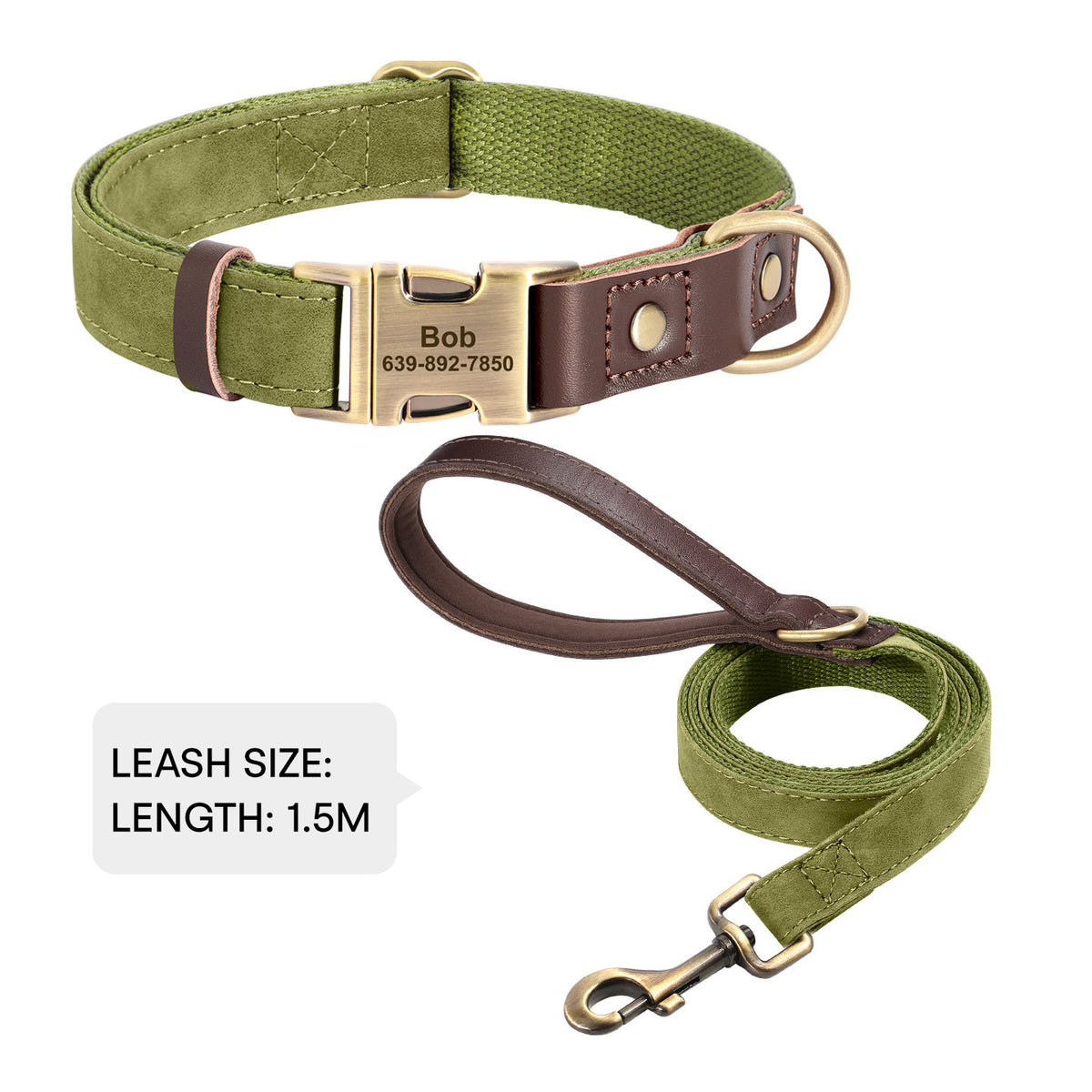 The Safe Keeper – Engraved Dog Collar with ID Tag