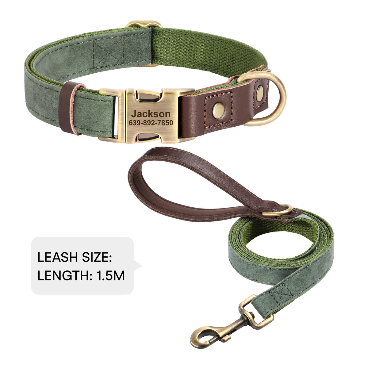 The Safe Keeper – Engraved Dog Collar with ID Tag