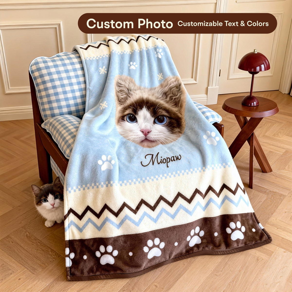 The Cozy Keepsake – Custom Pet Photo Blanket