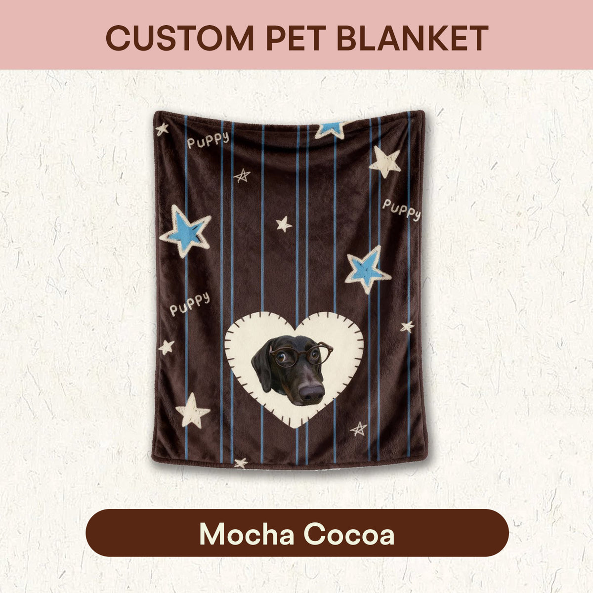 The Cozy Keepsake – Custom Pet Photo Blanket