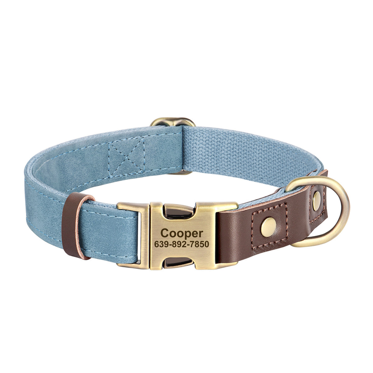 The Safe Keeper – Engraved Dog Collar with ID Tag