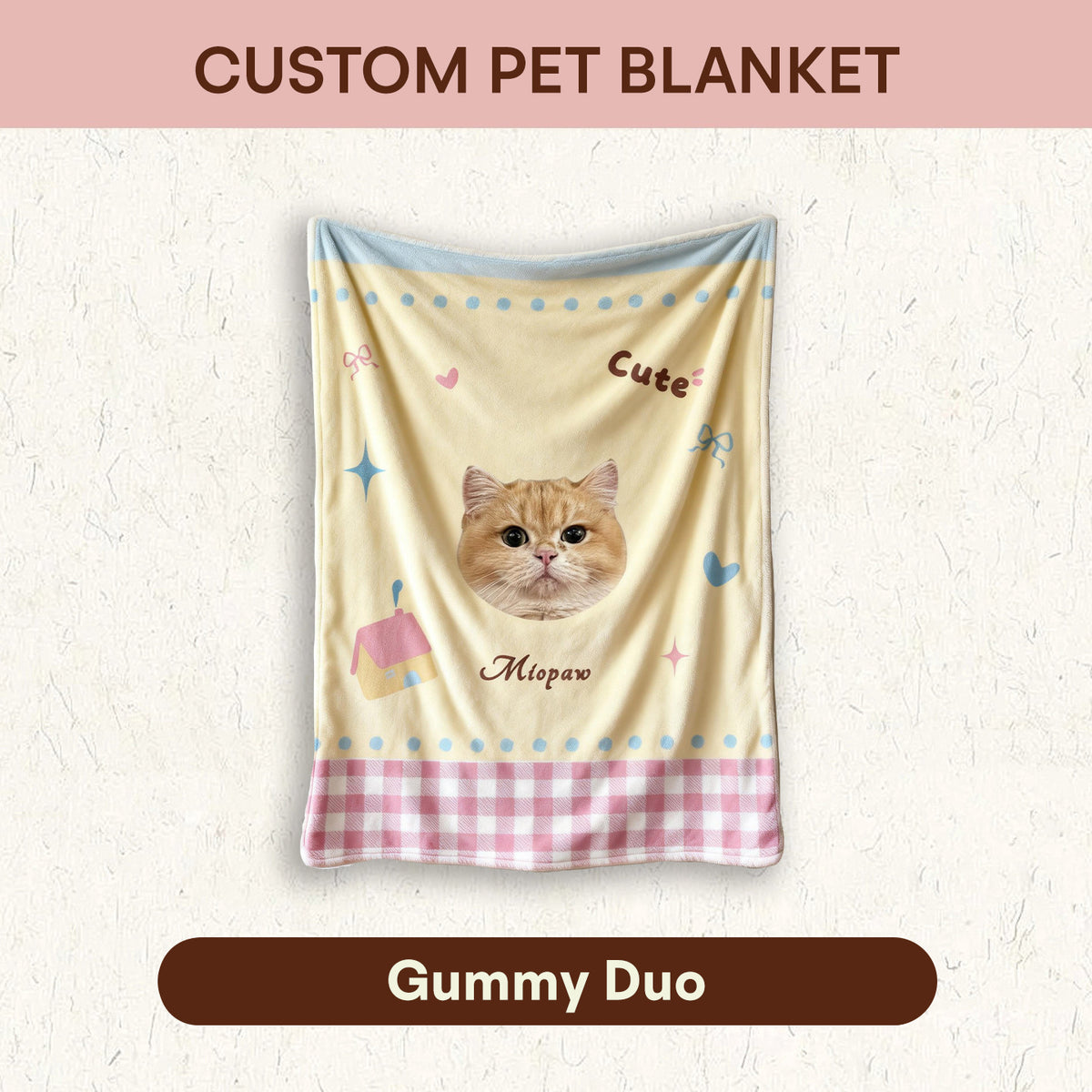 The Cozy Keepsake – Custom Pet Photo Blanket