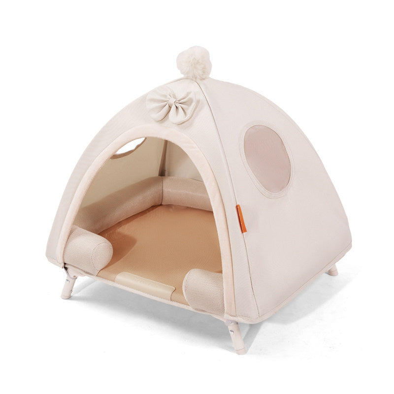 The Foldable Pet Tent Bed-Detachable Moisture-Resistant Dog House