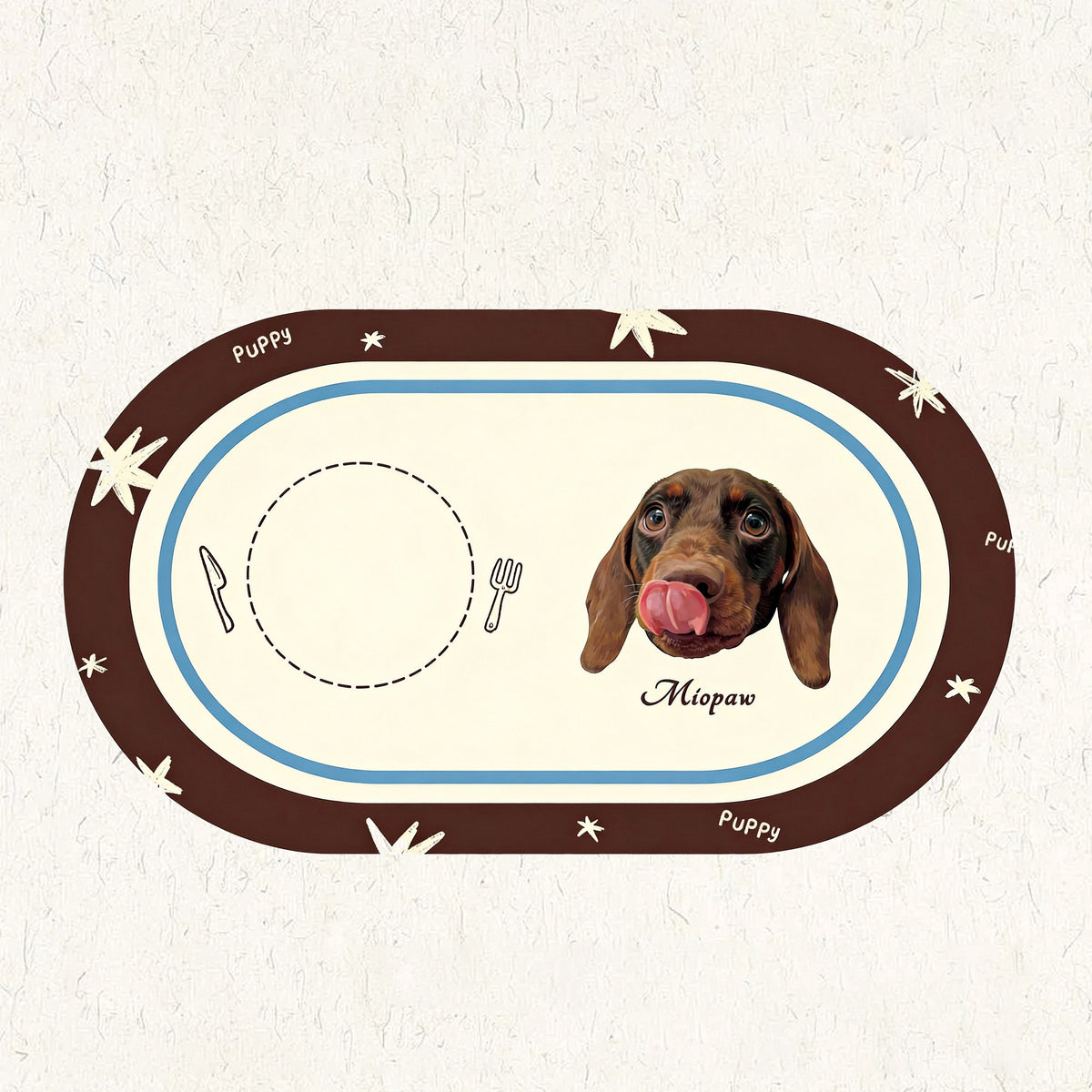The Dinner Date – Custom Pet Face Placemat