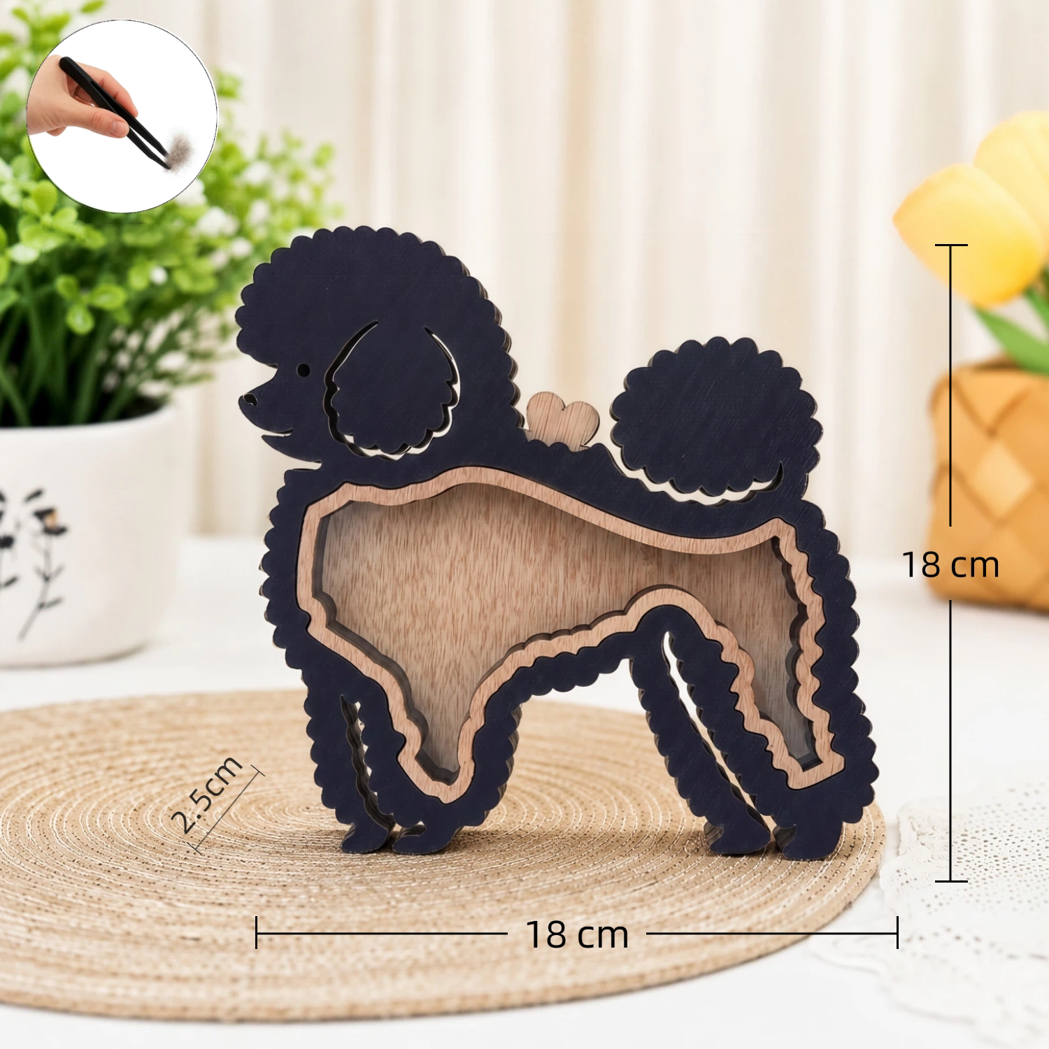 The Wooden Pet Hair Keepsake Box-Personalized Dog & Cat Fur Memory Box