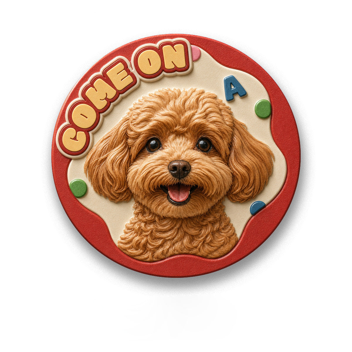 The Painted Relief – Custom Hand-Painted 3D Pet Fridge Magnet.